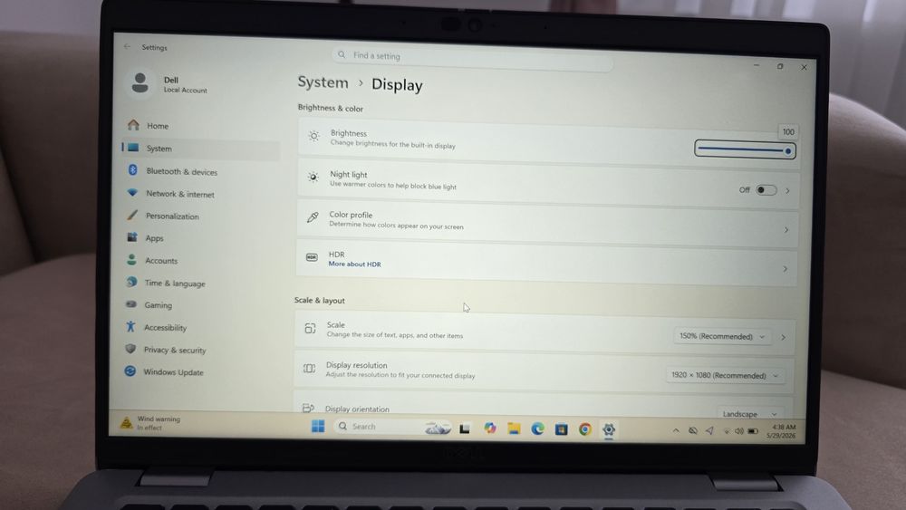 Laptop Dell 5421, i7 gen11, 16GB, ssd 256Gb, windows 11Pro