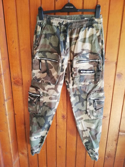 Pantaloni Black Squad S camuflaj bărbati