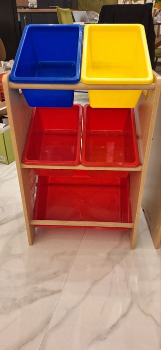 Органайзер етажерка  за детски играчки с кутии