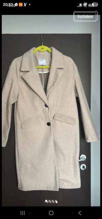 Palton crem berska impecabil