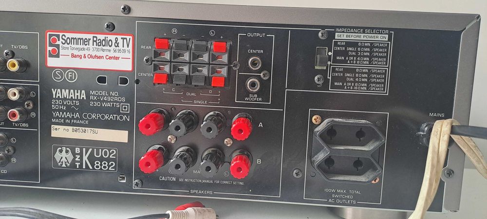 Yamaha RX V 492 RDS Amplificator statie receiver High-Fidelity stereo si 5.1