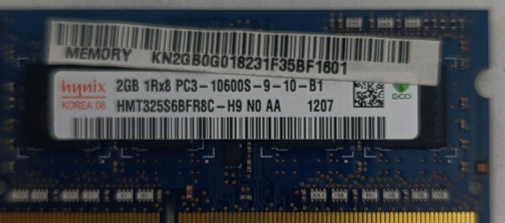 DDR 3 SoDIMM  2 gb