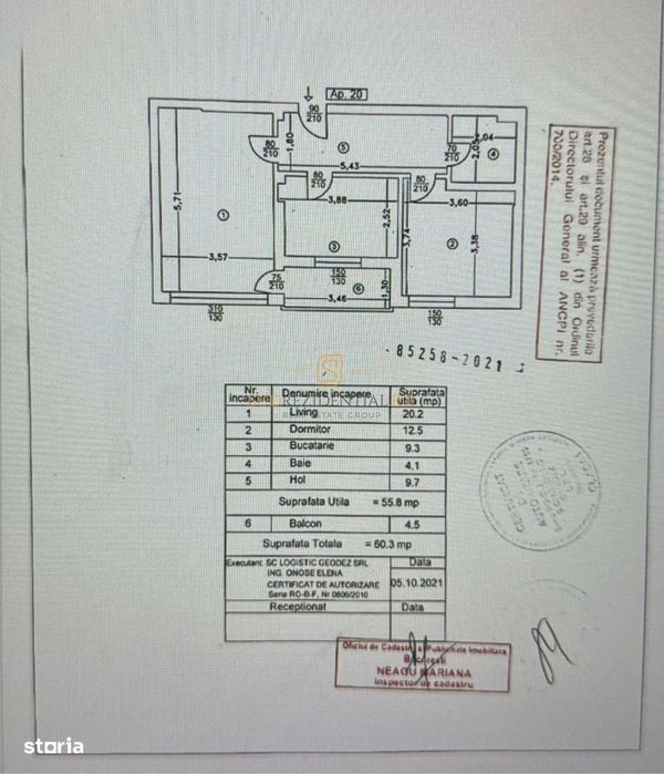 Apartament 2 camere, 2/5, decomandat, Postalionului, Comision 0%