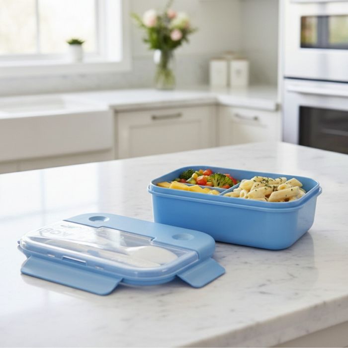 Кутия за обяд с прибори