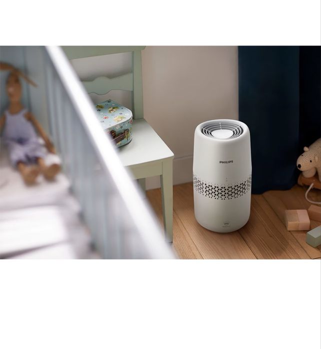 Umidificator PHILIPS HU2510/10, 2L, Tehnologie NanoCloud, alb