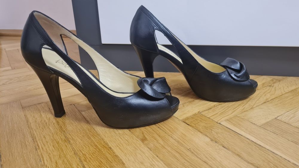 Pantofi cu toc piele naturala 35