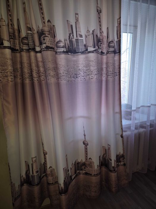 Комплект шторы + тюль