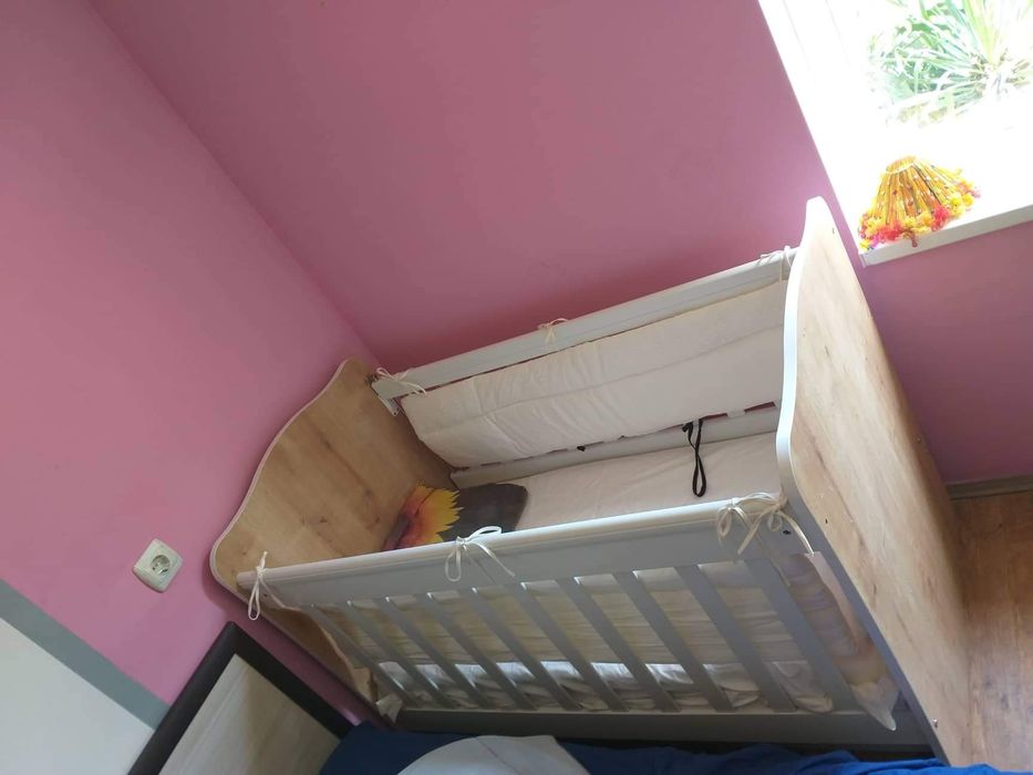 Детско креватче с чекмедже и матрак