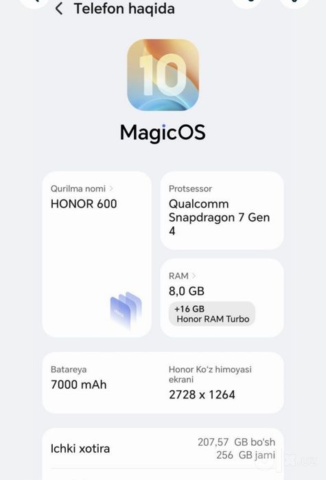 Honor 600 Sotiladi!