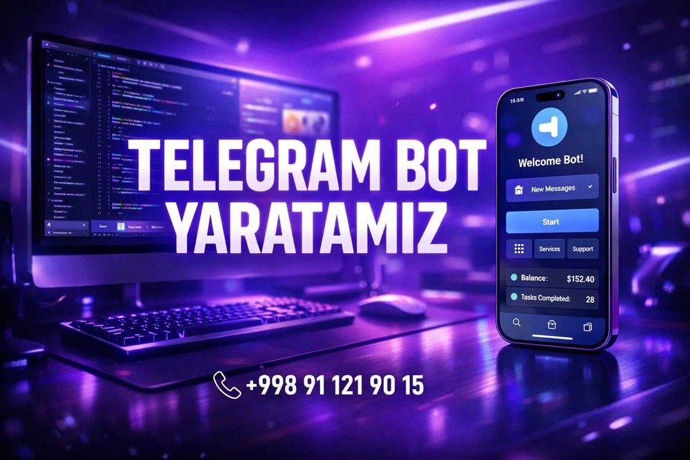 Telegram bot, CRM, Website – barchasi bir joyda