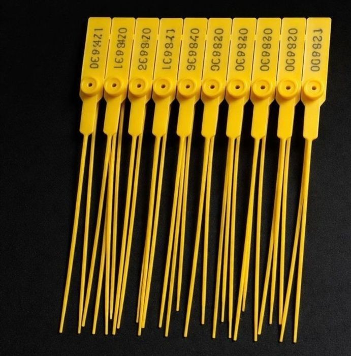 Пломба пластиковая 27см номерная / plastik plomba 27 sm