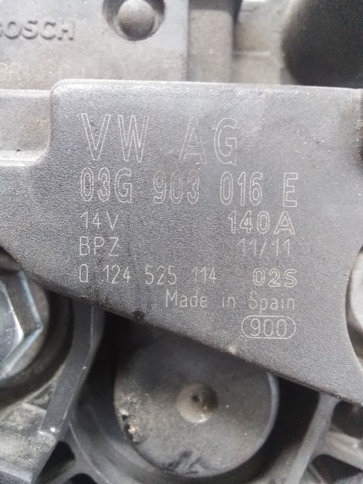 Alternator Volkswagen Passat B7 (2010-2014) 2.0 Motorina 2013