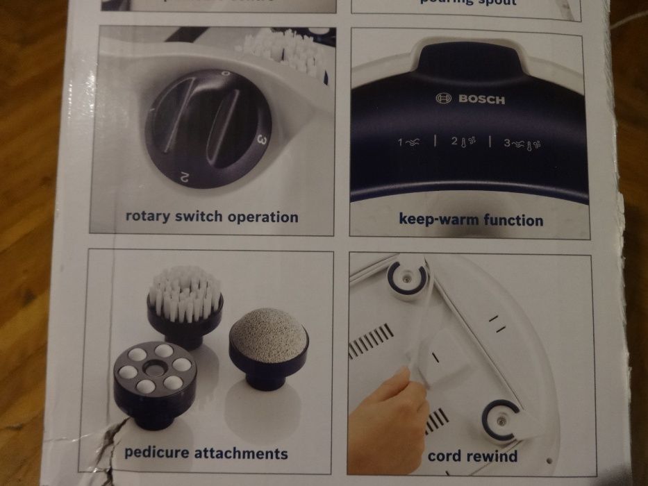 -25 % Reducere, BOSCH PMF2232, Cadita cu Hidromasaj + 3 Functii. NOUA