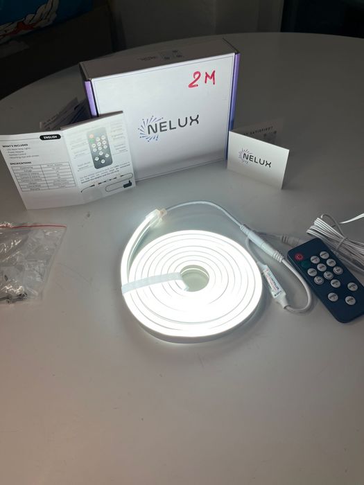 Neon led strip banda led neon 2m waterproof furtun siliconic nou