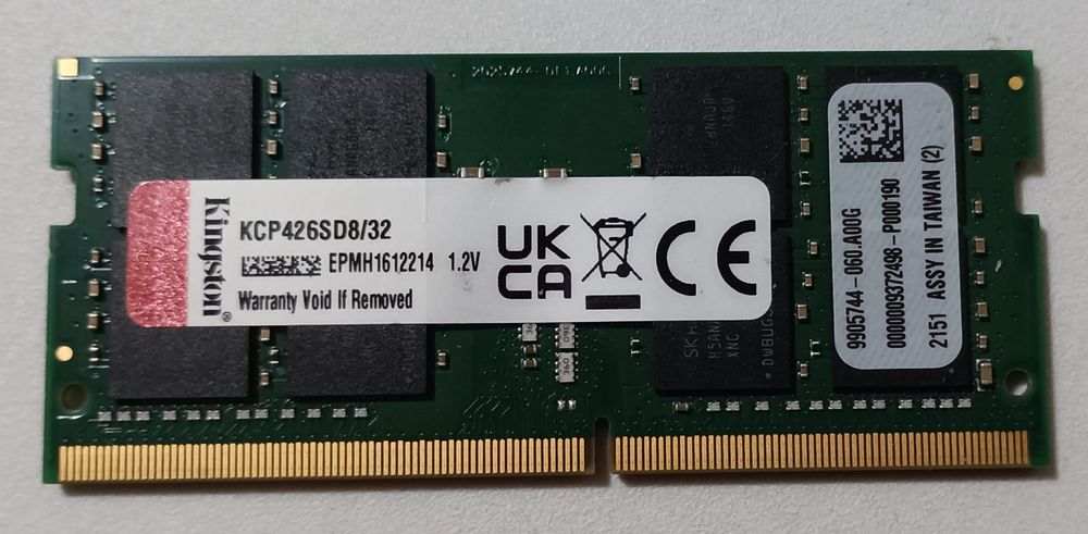 32GB DDR4 RAM SODIMM за лаптоп