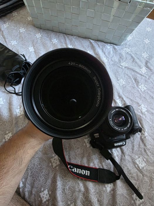 Canon eos4000d cu 3 obiective