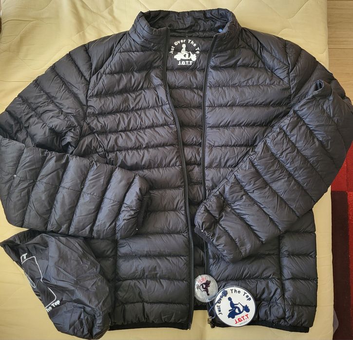 Мъжко пухено яке JOTT Черен Slim Fit, размер М, като ново