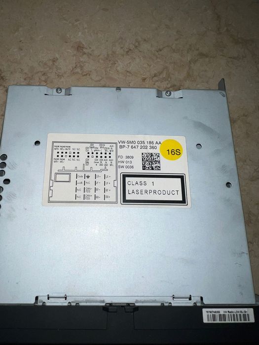 Radio VW low eu g+ bvx