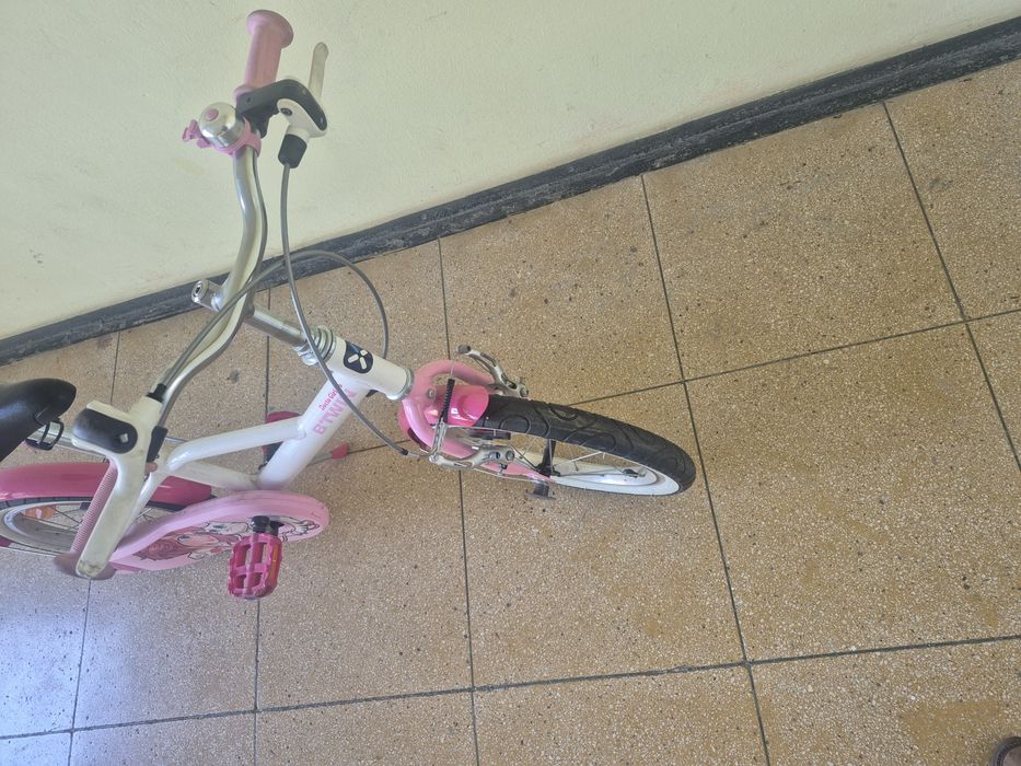 Bicicletă B-TWIN  Docto girl 500 16'' fete 105 - 120 cm
