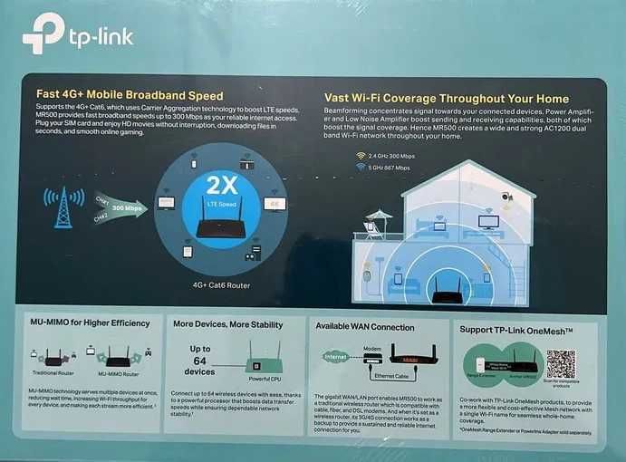 Routere Wireless TP-Link Archer MR500 noi sigilate