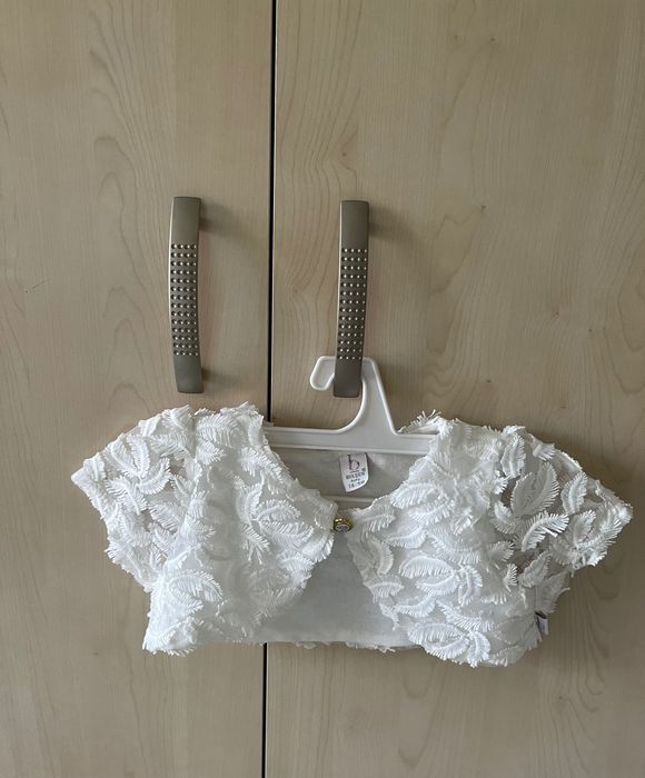 Рокля с болеро за бебе момиче 6-9 месеца + 3 бр. нови чорапогащника