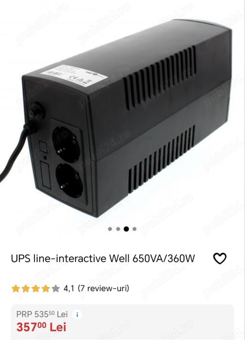 UPS - line - interactive Well 650VA 350W