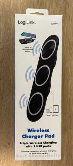 Incarcator wireless 3 telefoane + 2 USB in cutie - SIGILAT