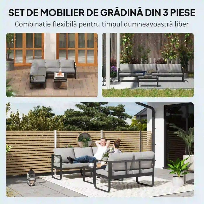 Moblier  Gradina 3 piese , Outsunny
