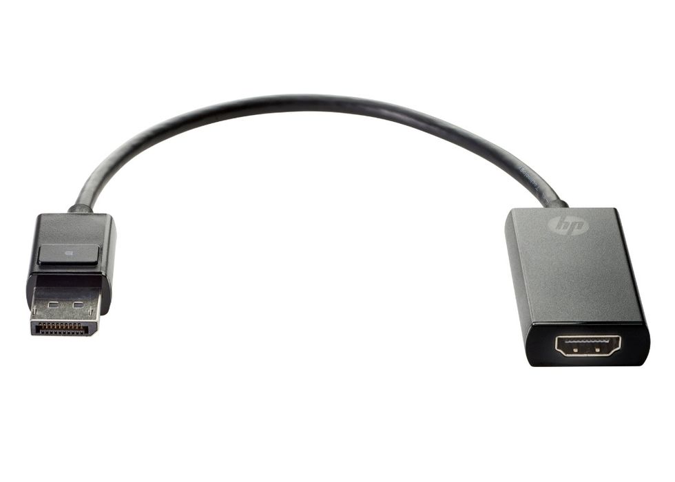 Преходник HP от Дисплей порт към HDMI, M-F, 15 см, черен