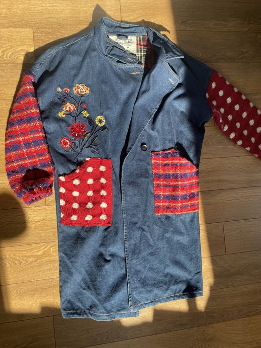 Дънково яке с акценти