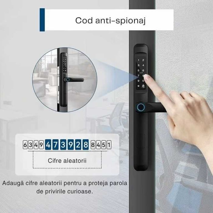 Yala inteligentă cu amprentă | Smart Lock Eclipse Tuya/TTLock