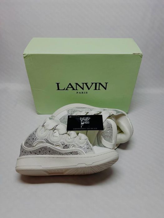 Lanvin Curb Albi cu pietricele