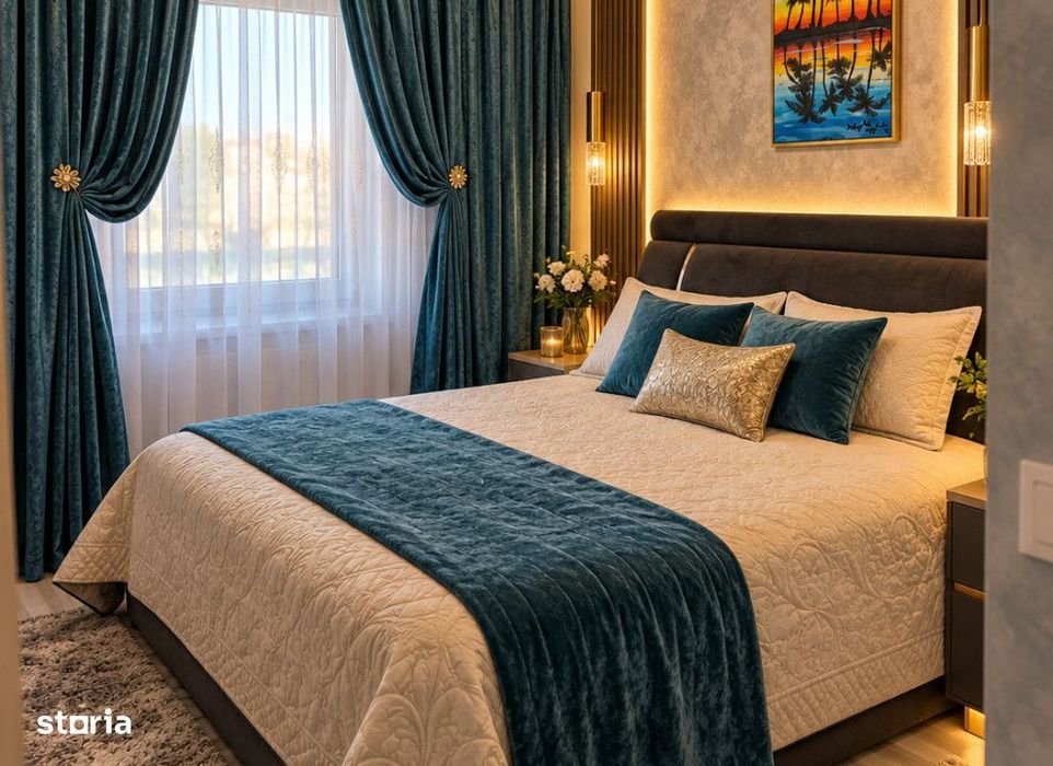 Duplex 4 camere intre Iasi si Miroslava,403mp teren,mobilat Cod:158876