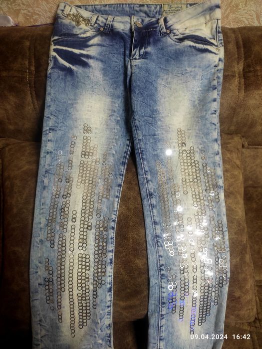 Джинсы С Турции  с паетками