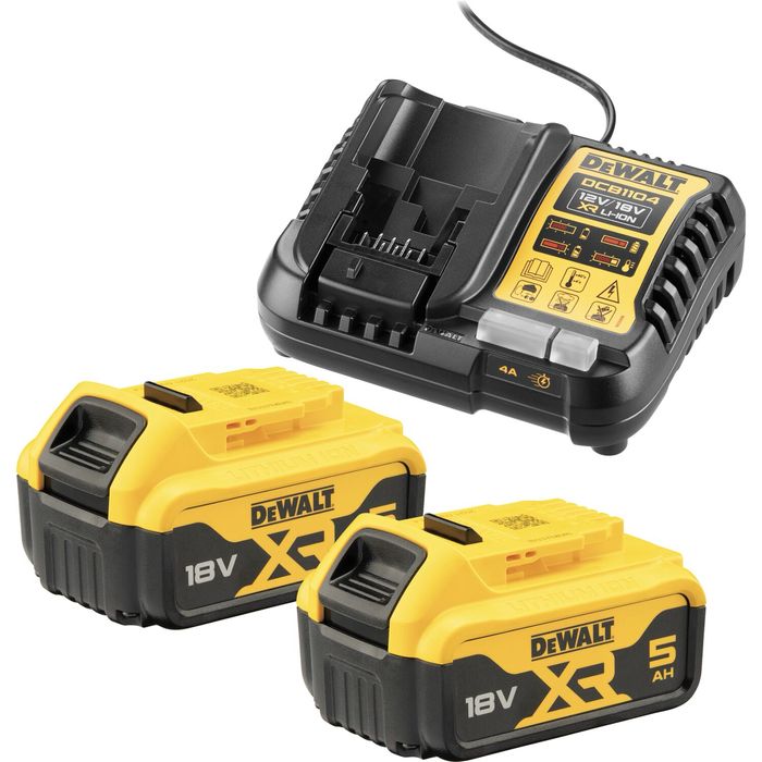 DeWALT Комплект Батерия DCB184 5Ah 18V 2024г. и Зарядно Устройство