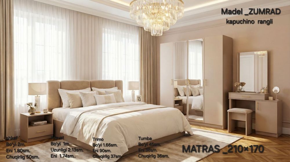 Assalomu alaykum xurmatli doʻstlar  ZUMRAD mebelmizni qisqa malumoti.