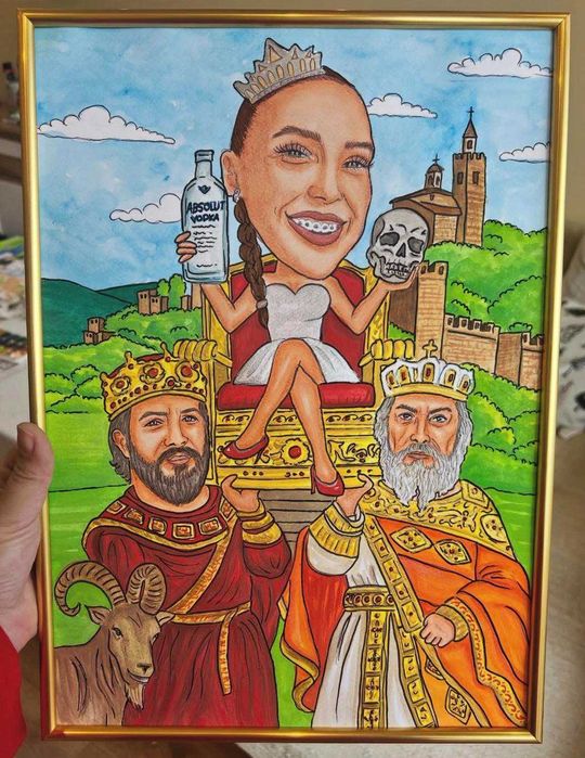 Карикатура - ръчно рисувана