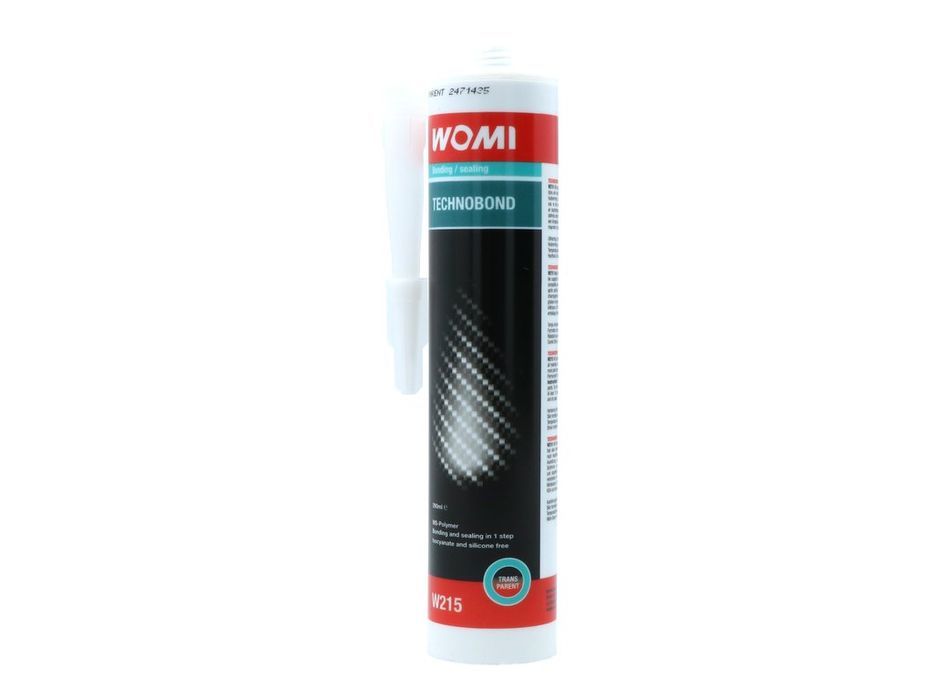Silicon universal Womi TechnoBond transparent 290 ml pentru etansare si lipiri elastice, aderenta pe suprafete umede, 5570215