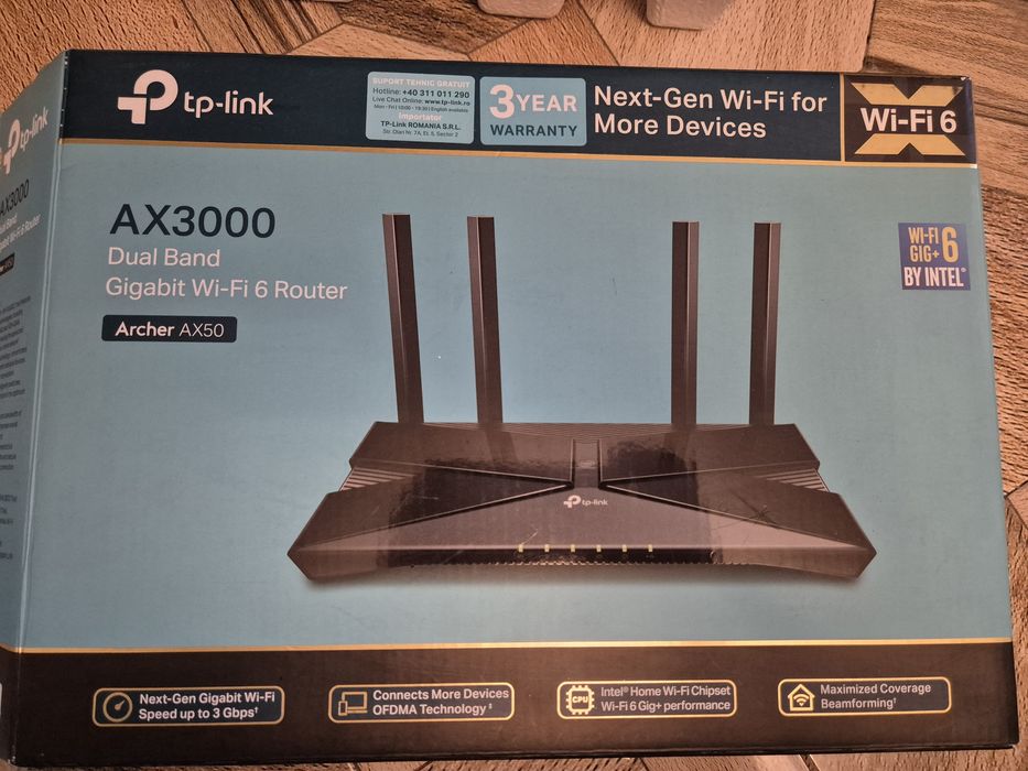 Router Wireless Gigabit TP-LINK Archer AX3000 AX50 Wi-Fi 6  in cutie