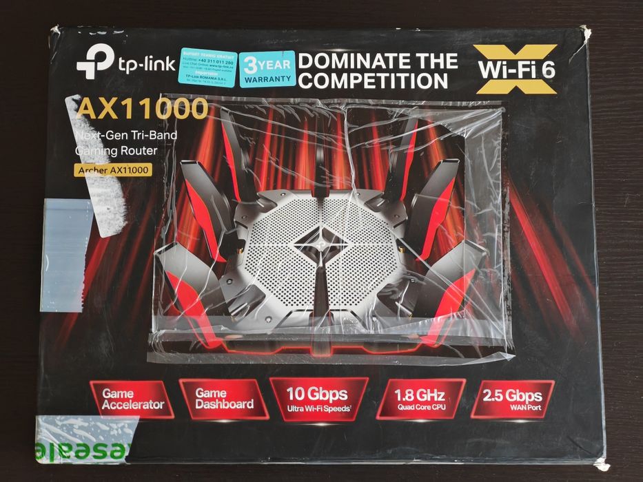 Router Wireless TP-Link Archer AX11000 Tri-Band Wi-Fi 6