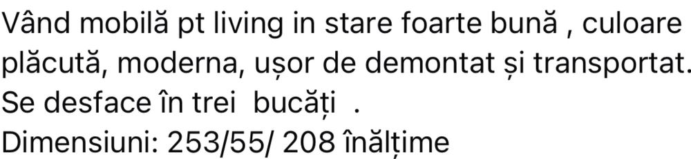 Mobila folosita in stare foarte bună