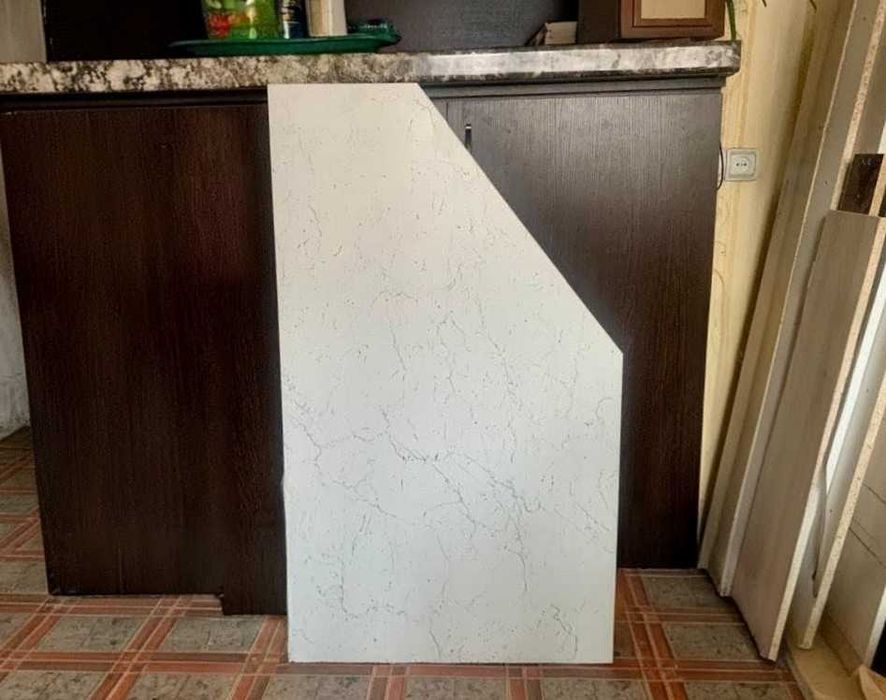 Столешница мебельная для кухни под угол размер на фото