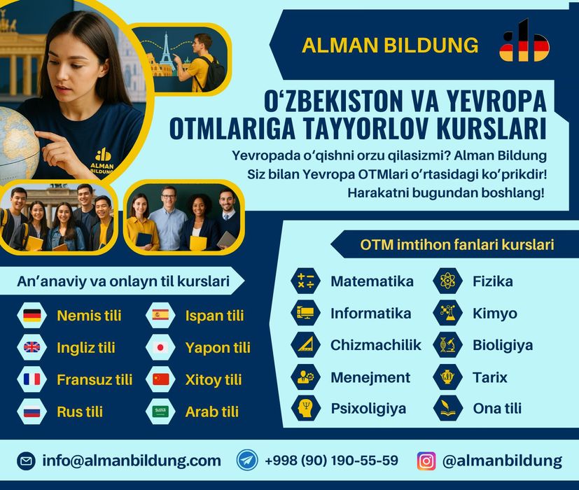 Germaniyada ishlash! Germaniyaga ishchi viza olish! Nemis tili