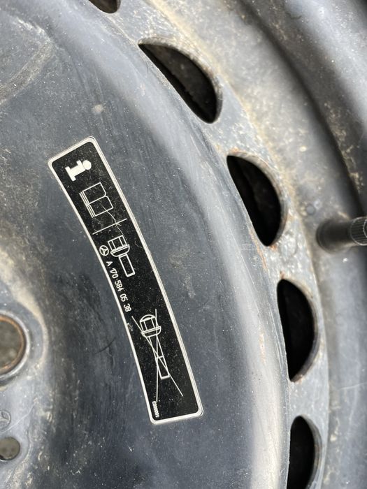 Roata rezerva R16 Audi Mercedes 5 x 112 A + cauciuc 225 / 55 / R 16