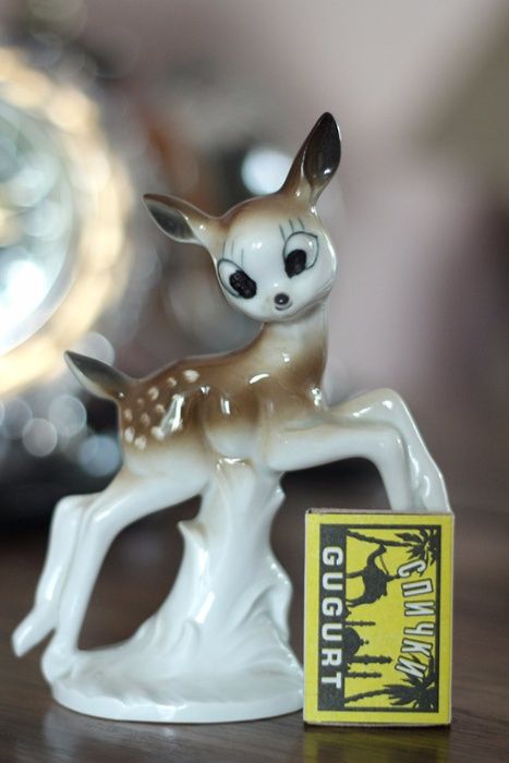 Статуэтка редкая Оленёнок ГДР Gräfenthal