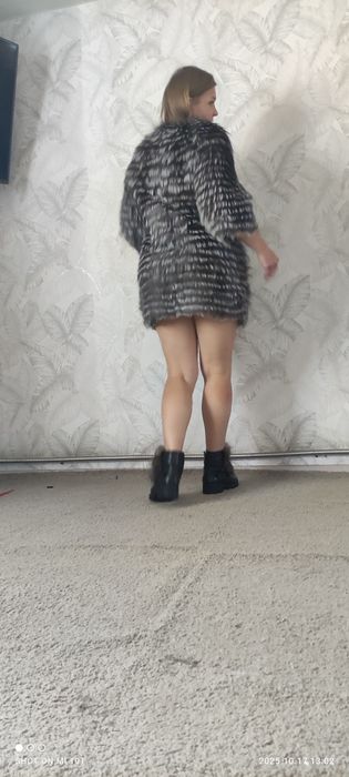 Полушубок, расцветка енот