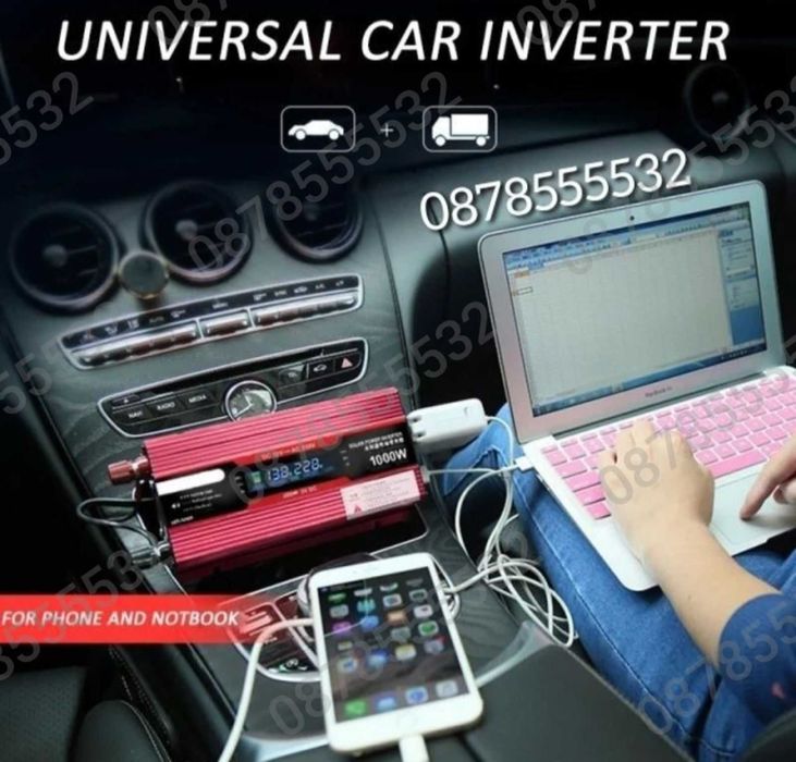 Инвертор за Автомобил на 12v/220v 500/1000/2000/4000 24v/220 Инвертори