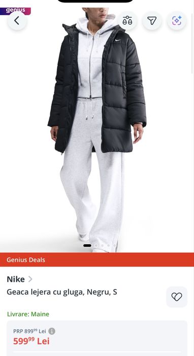 Vând geaca Nike, cu eticheta, 450 de lei