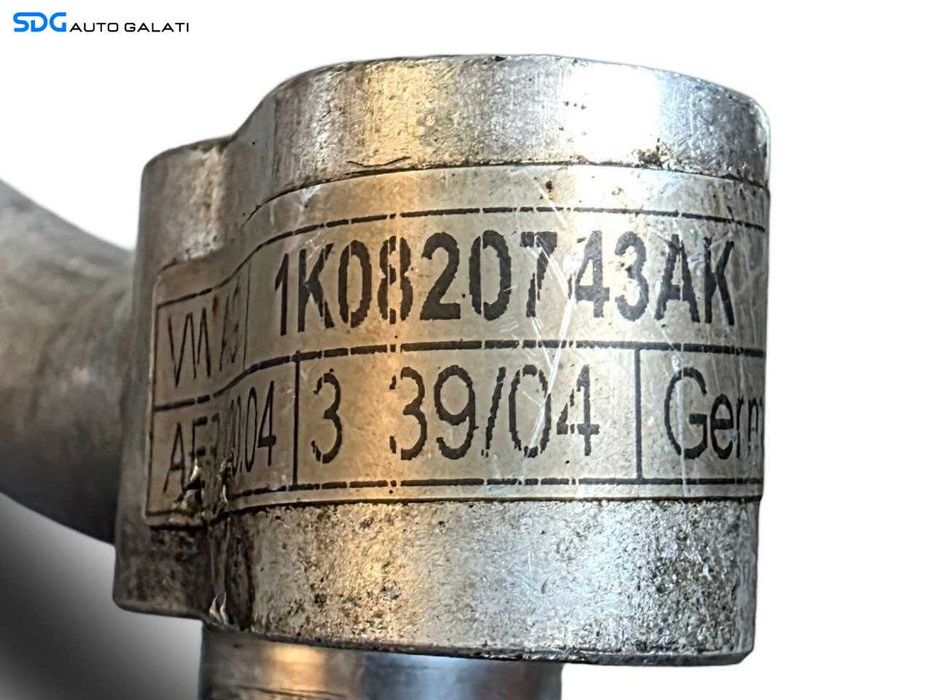Conducta Teava AC Aer Conditionat Clima Seat Altea 1.6 Benzina 8V 2006 - 2015 Cod 1K0820743AK [N5442]