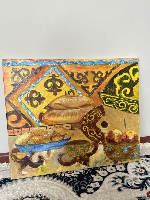 Қазақи нақыштағы картиналар